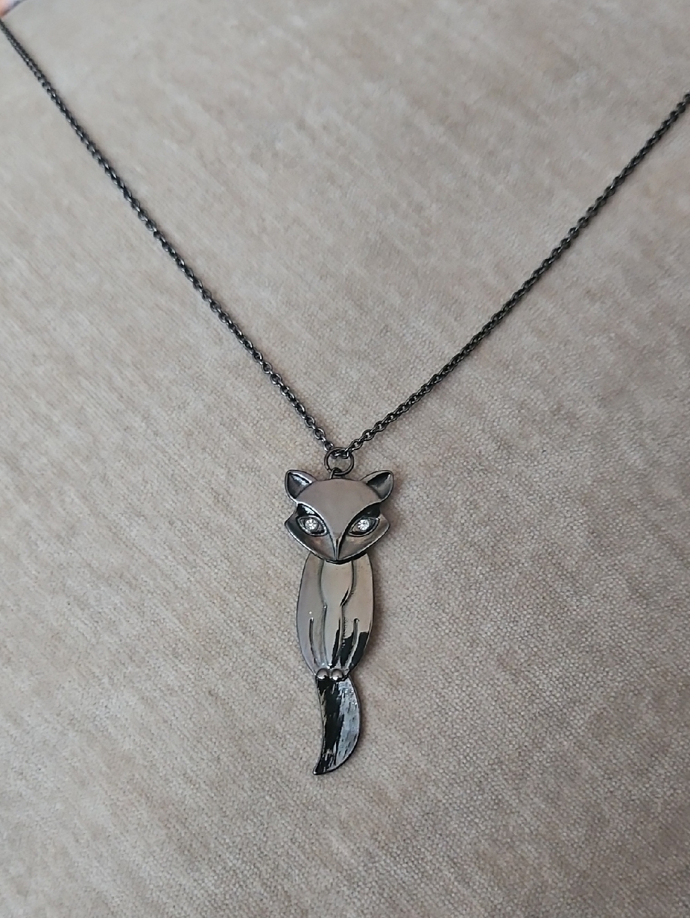 Ricki's necklace with fox pendant